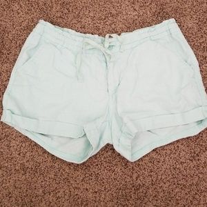 Light Mint Linen Shorts Size 8